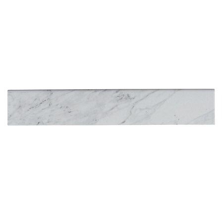 Msi Carrara Bullnose 3 In. X 18 In. Matte Glazed Porcelain Bullnose Wall Tile, 30PK ZOR-PT-TR-0116